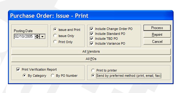 Print and Issue Reports